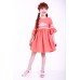 Embroidered dress for girl "Child's Dream" Peach